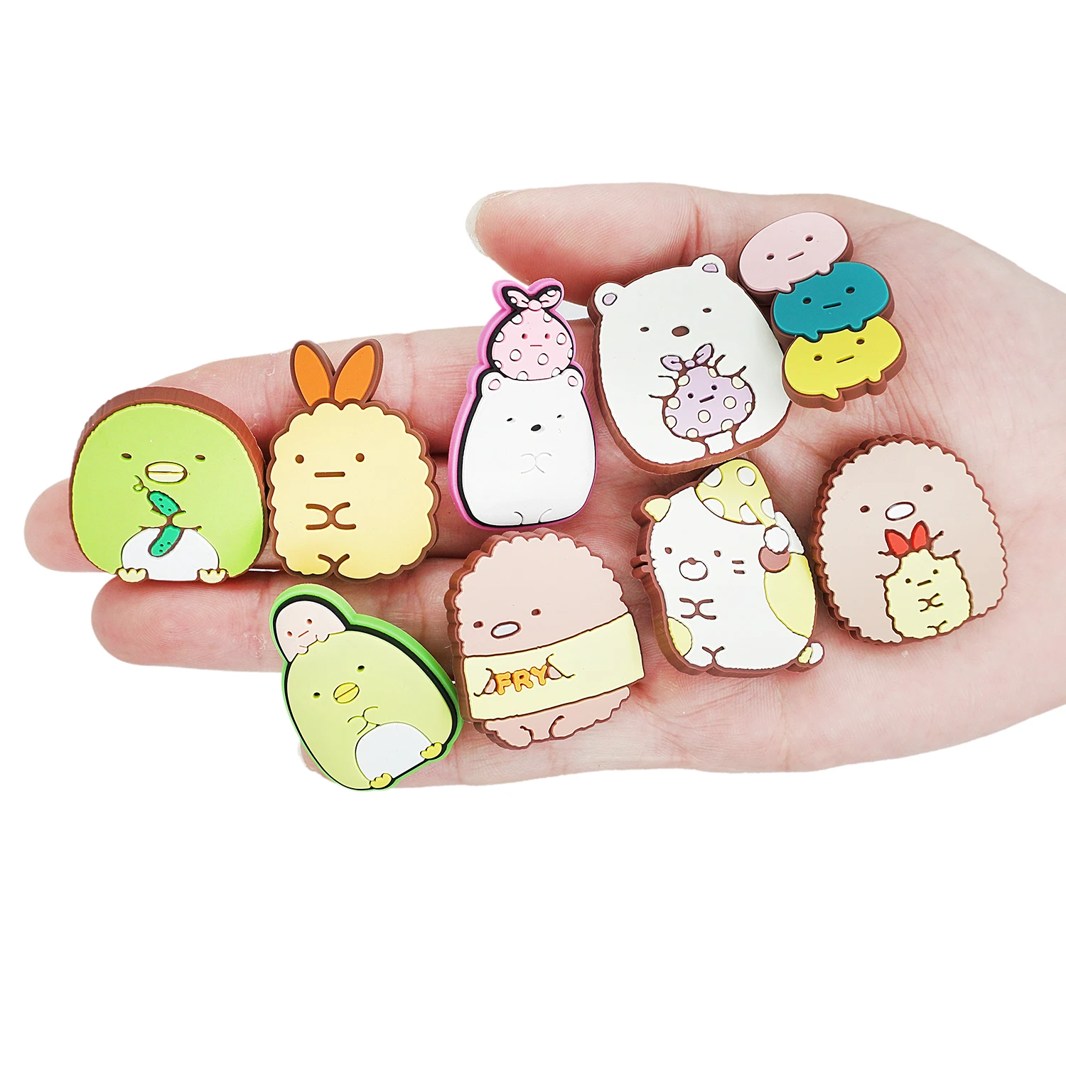 

1 Pcs Lovely Japan Cartoon Shoe Charms Cute Styling Shoe Accessories Decorations Shoe Buckles for Kids' Shoes Garden Shoes
