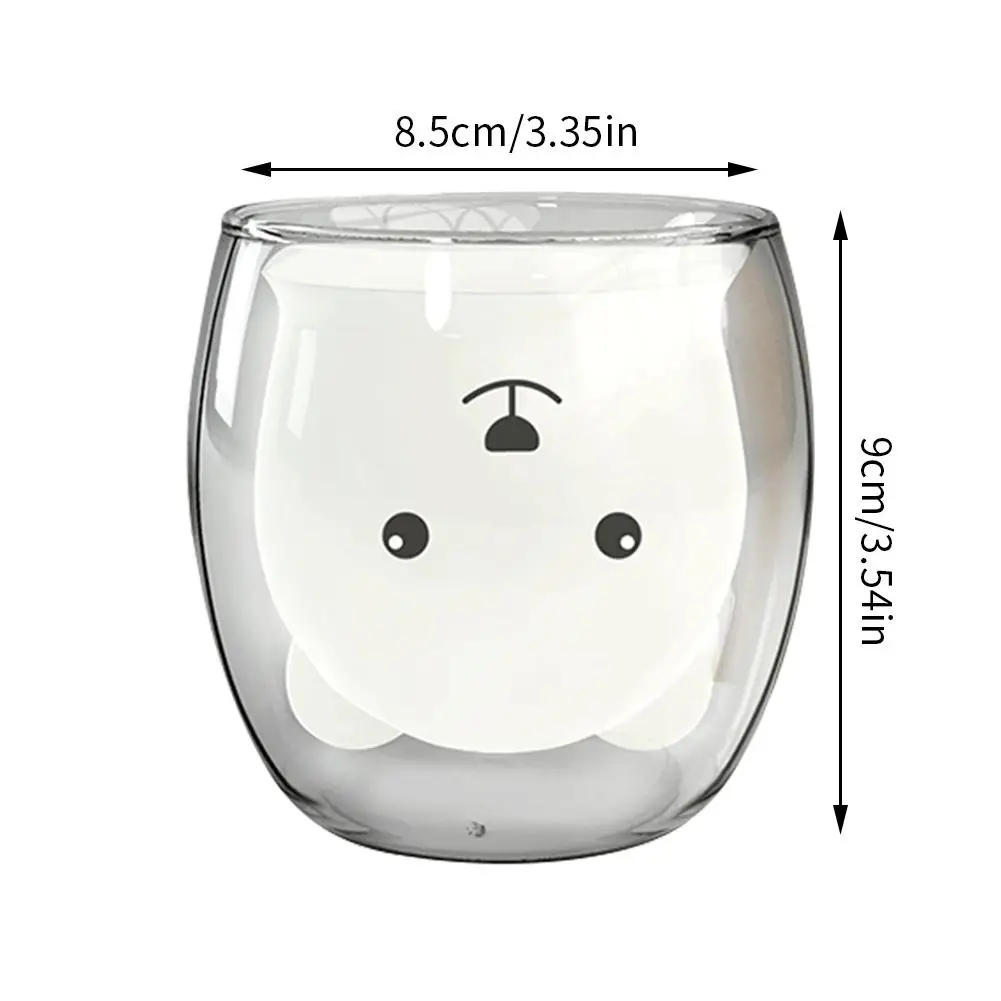 Сетчатая красная креативная стеклянная кружка с изображением животных воды