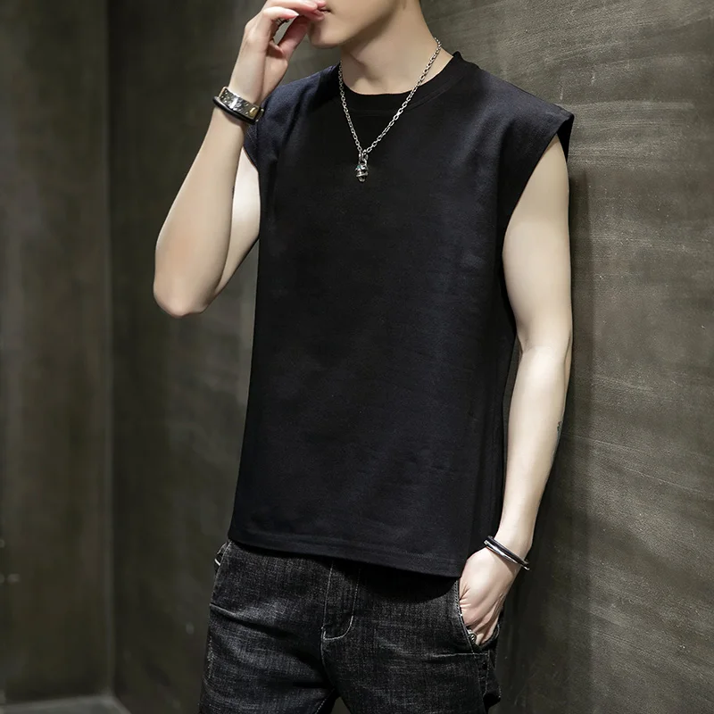 

Mens Tank Top Cotton Sleeveless blouse Casual Vest Men Bodybuilding Bottoming Undershirt Camiseta Sin Mangas Deporte Hombre