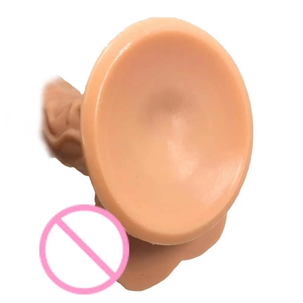Соло Толстая головка реалистичный фаллоимитатор жесткой член кожу силиконовый
