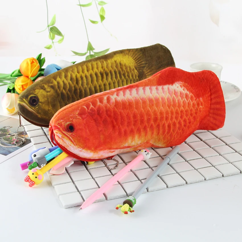 Пенал 3D в форме рыбы школьные принадлежности для мальчиков и девочек