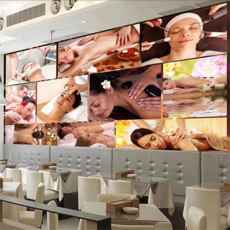 Пользовательские настенные 3d фотообои красота похудение здоровье ТВ фон уход за