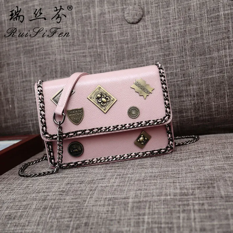 Новинка 2020 Женская Популярная винтажная сумка через плечо с цепочкой и