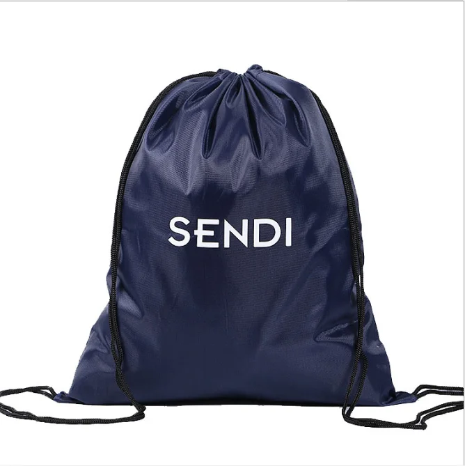 

The new Customized Logo Marathon Advertising Polyester Drawstring Bag Anniversary Gift Sport Storage Bag Kids backpack