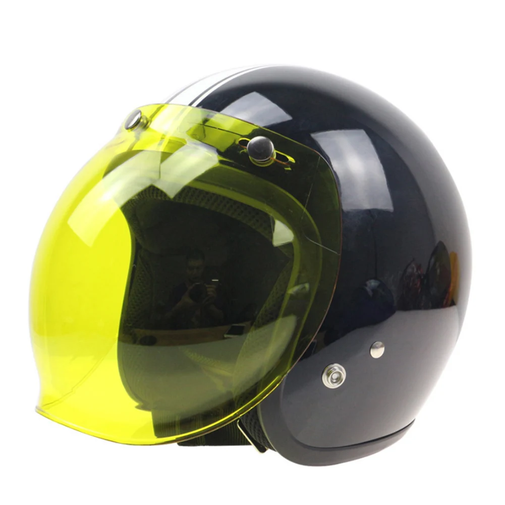 

Мотоциклетный защитный экран с пузырьками, зеркальный Полнолицевой козырек для скутера, мотоциклетного шлема, защитный козырек с пузырька...