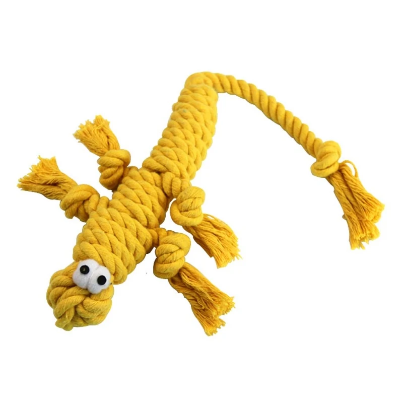 

Durable Crocodile Doll Tough Dog Clean Teeth Cotton Rope Chewing Toy Puppy Teething Dog Chew Indestructible Toys for Dog