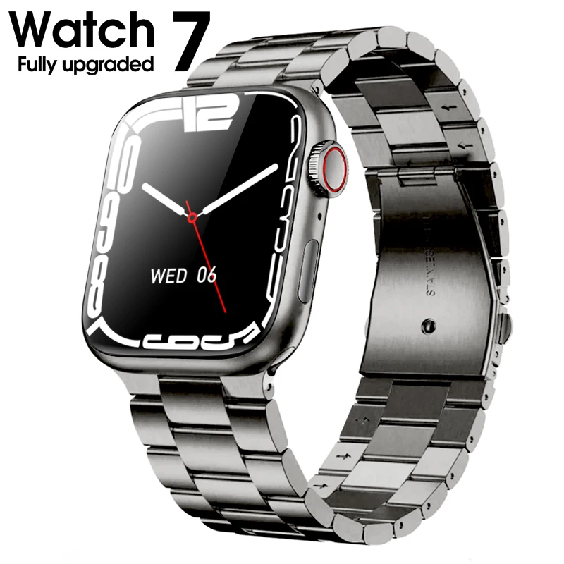 

2021 Smart Watch Men Women Bluetooth Call 1.75 Inch Custom Dynamic Watch Face IP68 Waterproof Smartwatch for Apple Watch Iwo W26