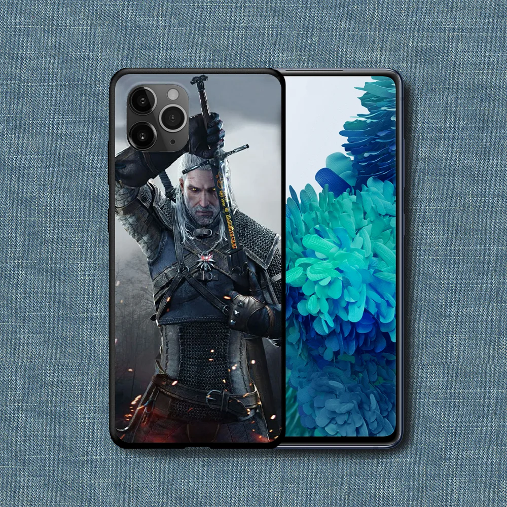 

Witchers 3 Geralt Game Phone Case For iPhone 4 4s 5 5S SE 5C 6 6S 7 8 Plus X XS XR 11 12 Mini Pro Max 2020 black Cell Pretty