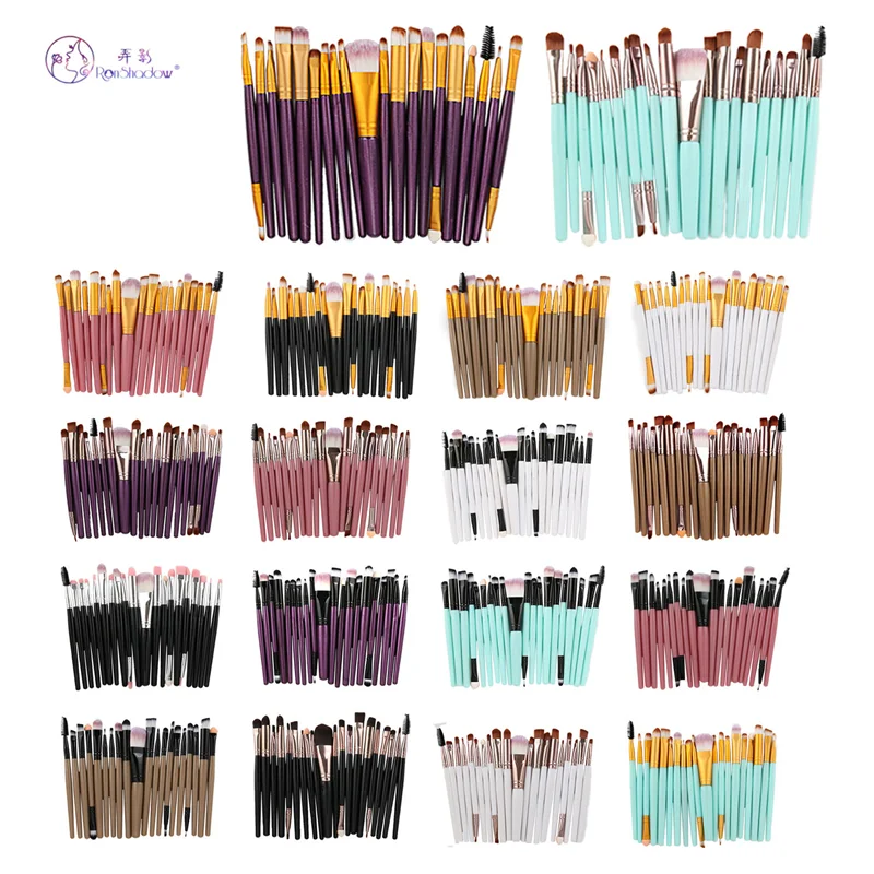20/5pcsMakeup кисти набор теней для век Пудра карандаш глаз с ресницами губами Макияж