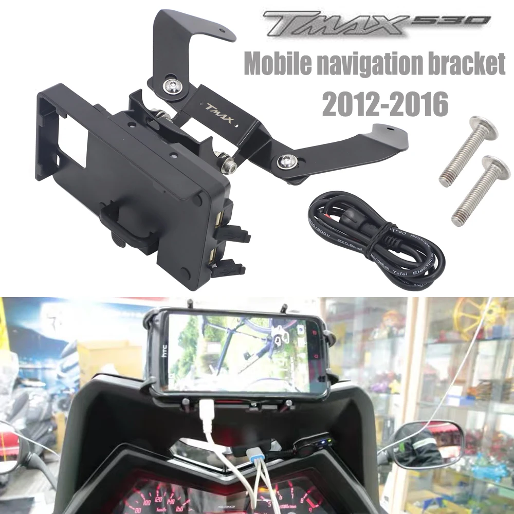 Держатель GPS для смартфона YAMAHA TMAX 530 T MAX 2012 2016 Windscren|Накладки и декоративные