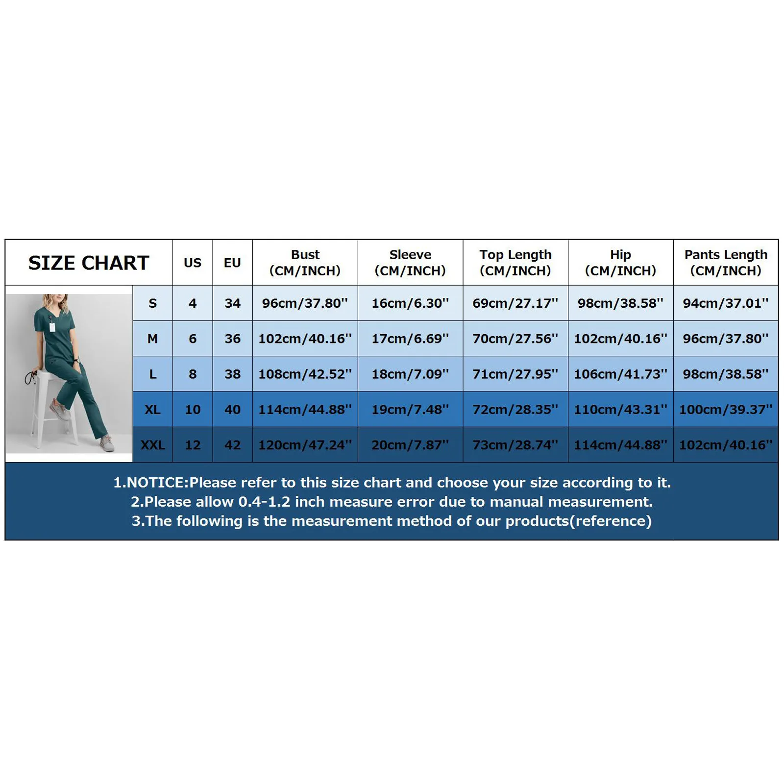 Униформа Женская рабочая одежда для салона красоты рубашка медсестер униформа