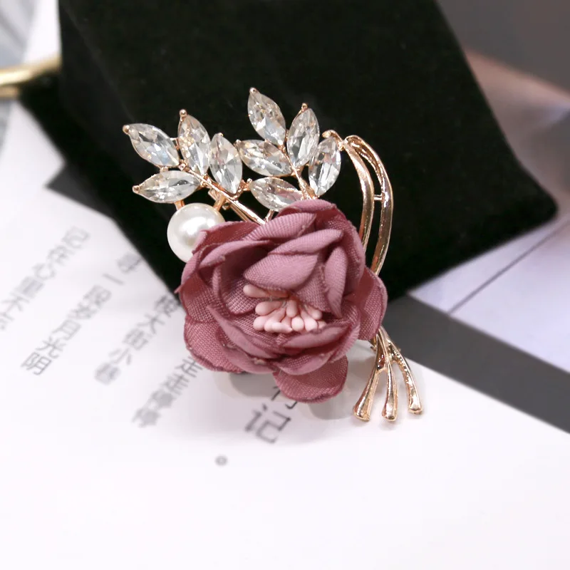 Новинка модный тканевый нагрудный знак брошь цветочный корсаж свитер кардиган