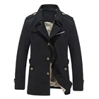 Куртка мужская однотонная хлопковая, Повседневная модная брендовая одежда, Тренч, большие размеры 19, осень-весна