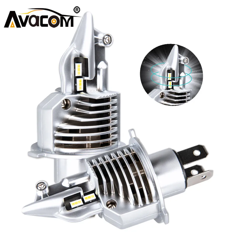 Светодиодная лампа H4 для автомобиля/мотоцикла светодиодный светильник 72 Вт 12 В