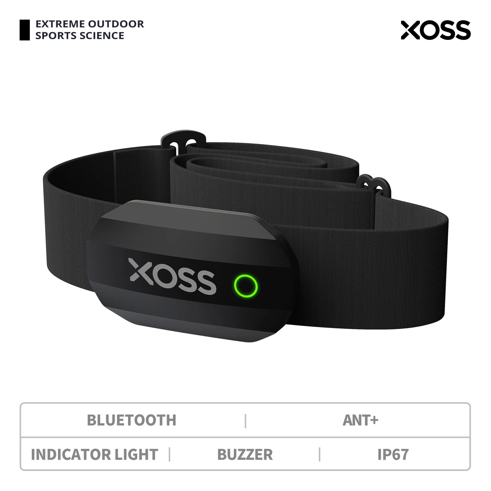 

Bluetooth-датчик сердечного ритма XOSS X1, IP67, водонепроницаемый