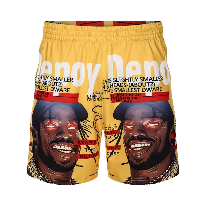 

Summer Beach Shorts Sportswear Pants Fashion 3D Printing Rapper Men Casual Shorts Hip Hop Shorts Casual Streetwear Men Clothing