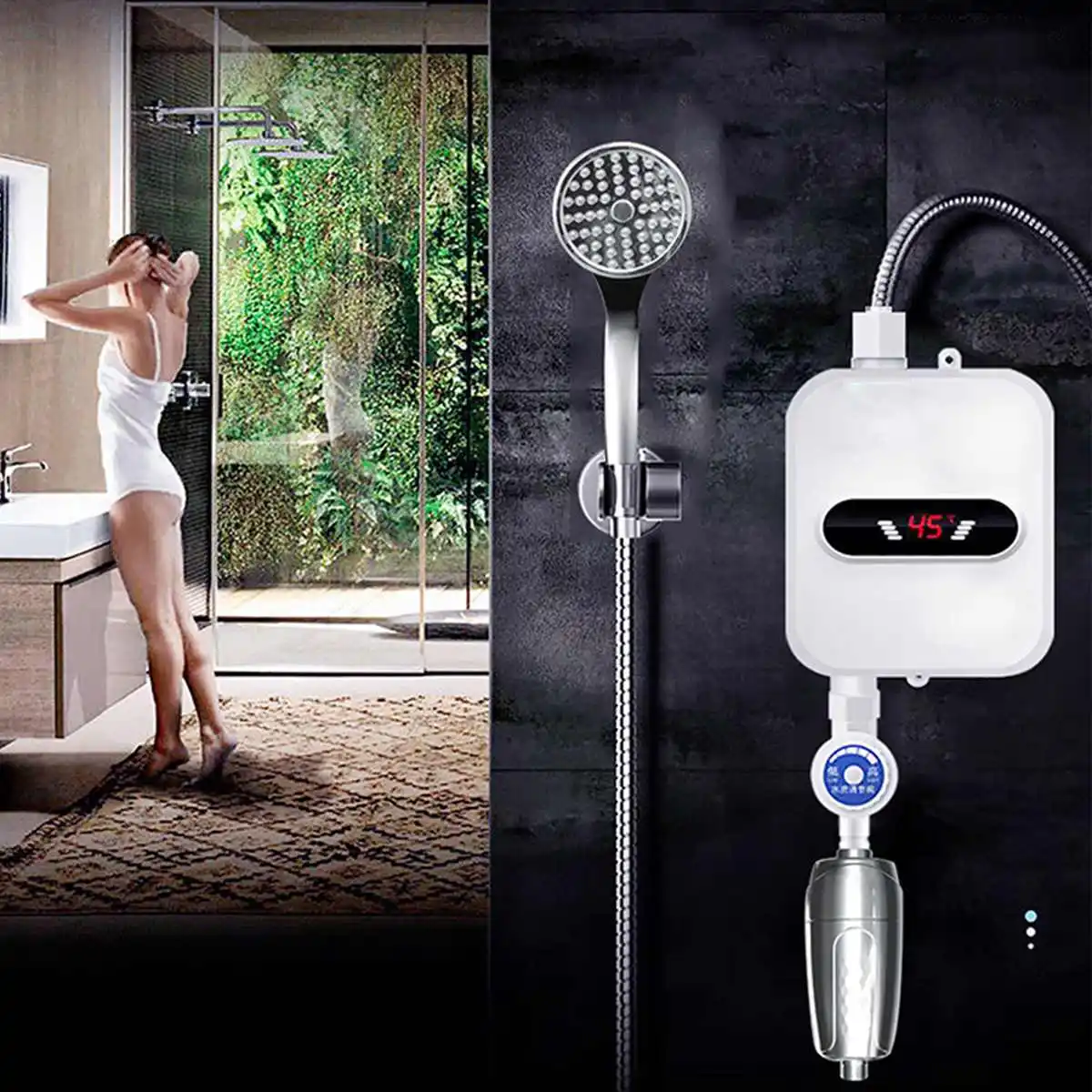 RX-21 Warmtoo Electric Tankless 3500W Mini Instant Hot Water Heater Kitchen Faucet Tap Heating 3 Seconds | Бытовая техника