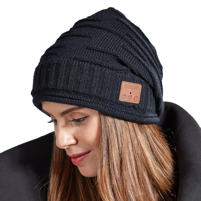 

Best Christmas Gift Fashion Wireless Bluetooth Music Hat Cap Bluetooth Earphone Headphone Headset Speaker Mic Sport Knitted Hats