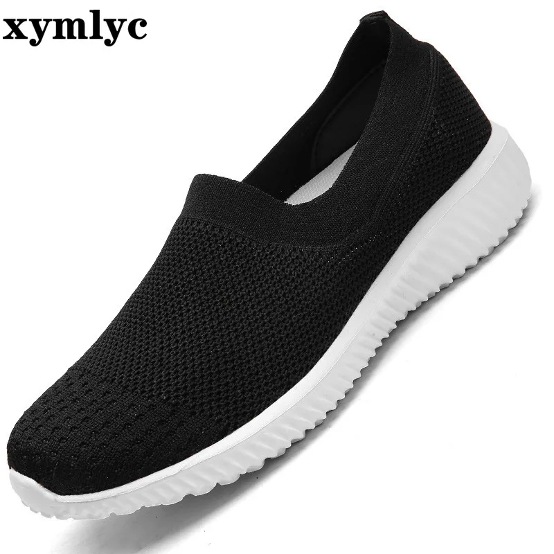 

xymlyc 2020 Spring Women Sneakers Breathable Mesh Shoes Woman Ballet Slip On Flats Loafers Ladies Shoes Creepers Zapatos mujer