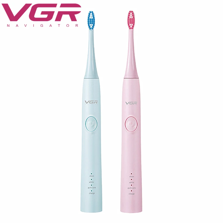 

VGR New Ultrasonic Electric Toothbrush Magnetic Suspension Vibration Smart USB Rechargeable Household V-806