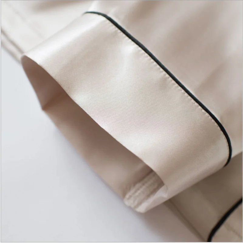 Весенние Роскошные пижамные комплекты для пар женская одежда сна из