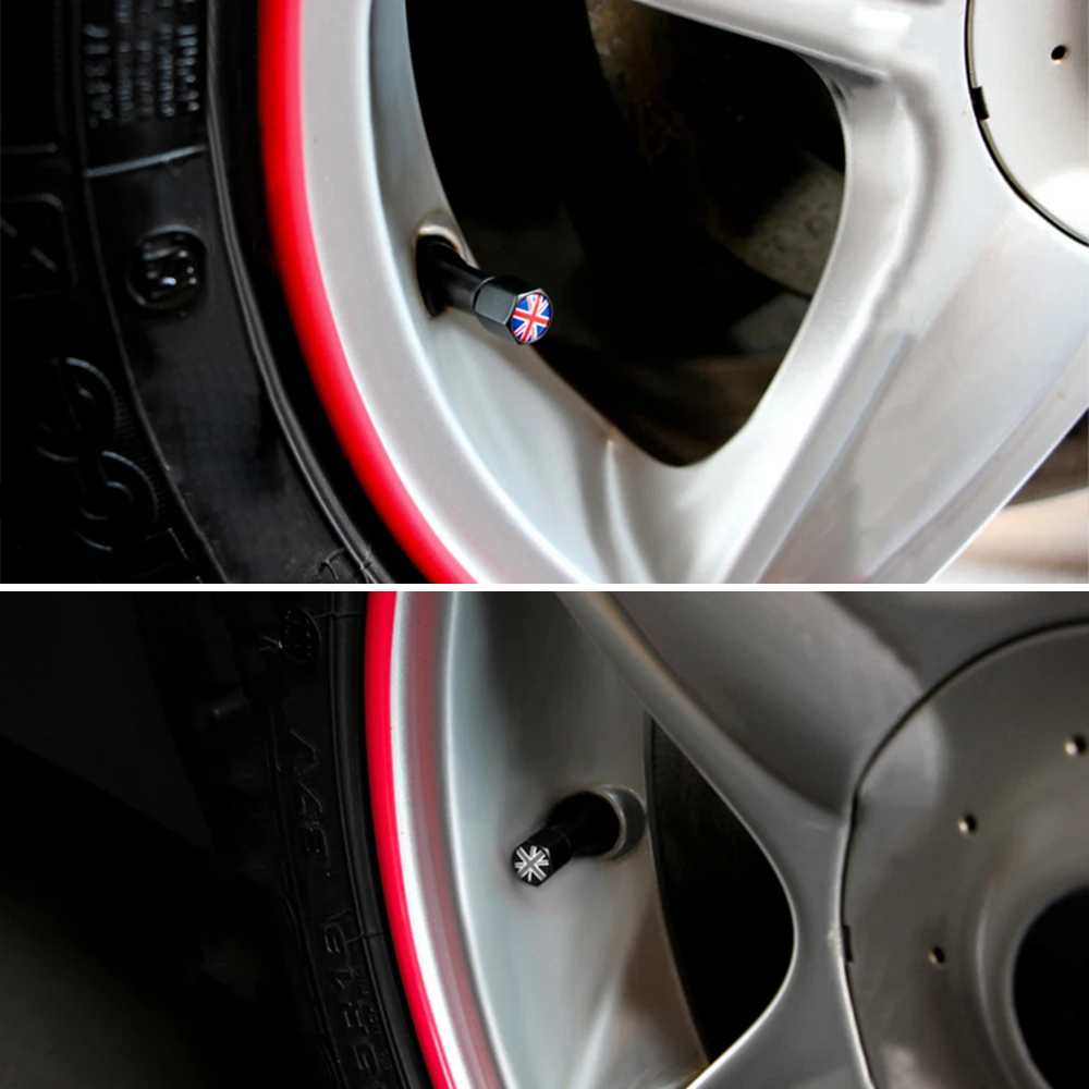 Колпачки воздушных клапанов шин для стайлинга автомобиля колпачки Mini Cooper One S JCW R55