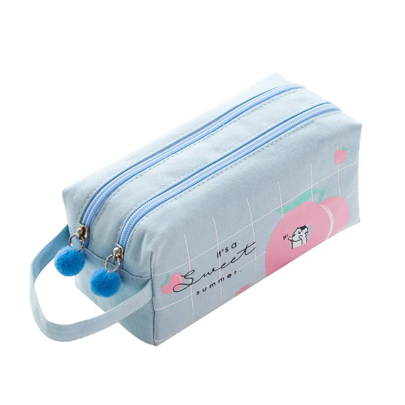 Корейский школьный чехол карандаш для девочек и мальчиков Kawaii коробка фруктовых