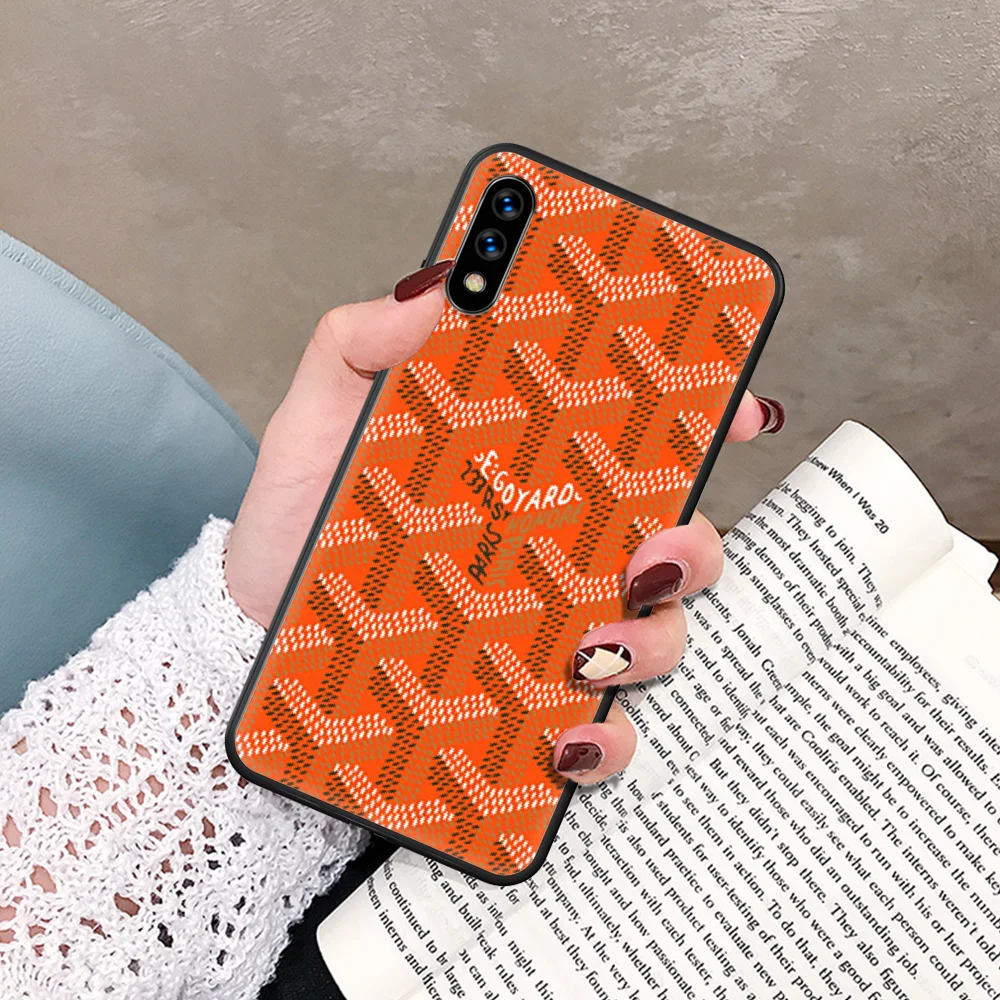 

French Goyard design colorful Phone Case For Huawei Honor 6A 7A 7C 8 8A 8X 9 9X 10 10i 20 Lite Pro Play black Etui Pretty Cell