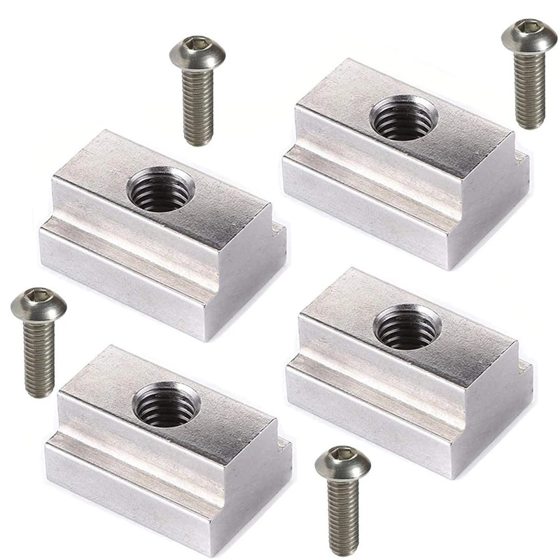 

T Slot Nuts with Screw 3/8 inch -16 for Toyota Tacoma - Bed Rails Slats Bed Rack Rail Accessories 4 PACK