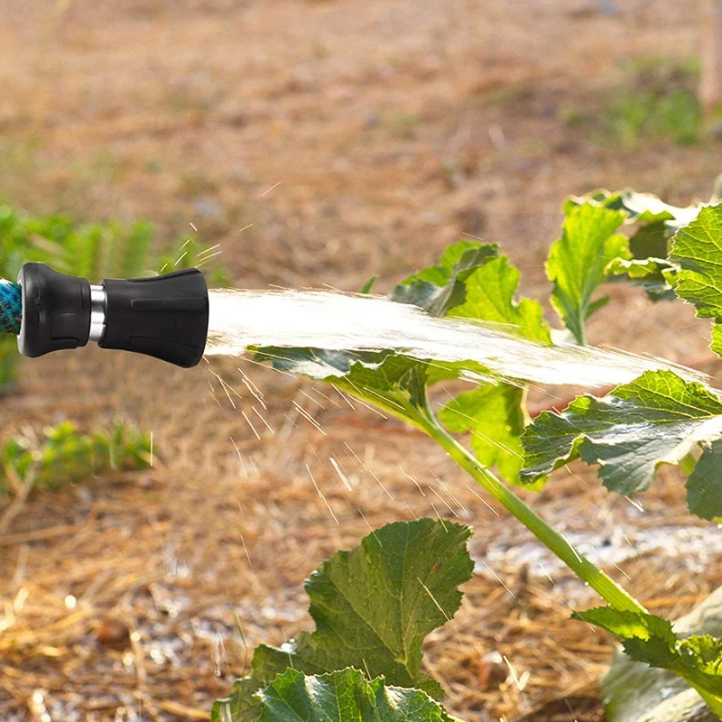 

2 Pieces Fireman Style Hose Nozzles Hose Spray Nozzle with 40 Pieces Washers for Car Wash, Patio Cleaning