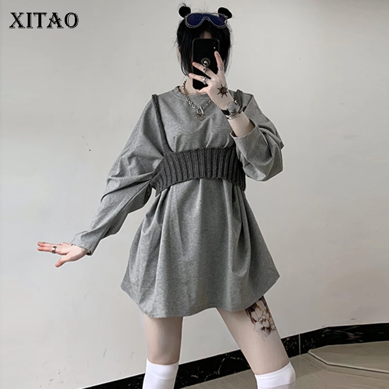 Женский комплект из 2 предметов XITAO Tide модная свободная подходящая ко всему