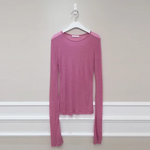 

See through New Summer Spring women tops basic Casual Tee Shirt Femme Tees Cotton pullover Thin slim Top long sleeve tops