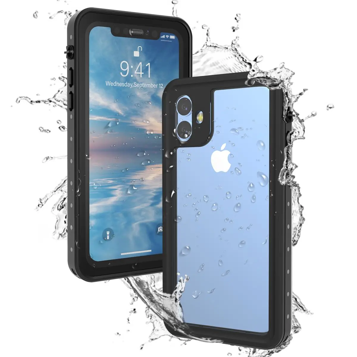 Для iPhone 11 11 pro Max Чехол IP68 водонепроницаемый ударопрочный чехол для дайвинга на 360 градусов для iPhone X XR XS Max 7 8 plus чехол для подводного плавания - Цвет: 01