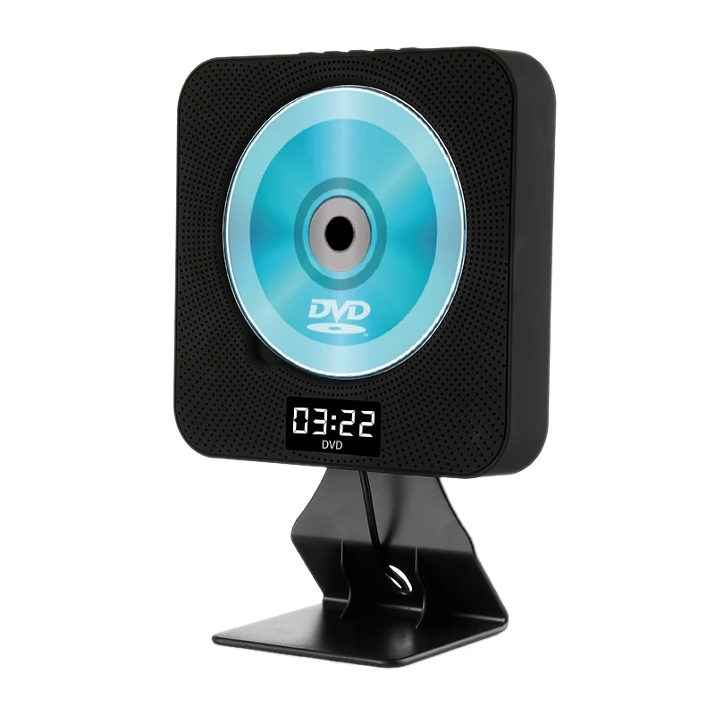 CD Player Wall Mountable Bluetooth EU Plug Audio Boombox HDTV 1080P Home with Remote Control and FM Radio Timer USB AV O | Электроника
