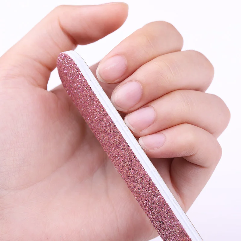 100/180 Nail Files Block Buffer Pedicure Gel Polisher Polish Beauty Tools Professional | Красота и здоровье