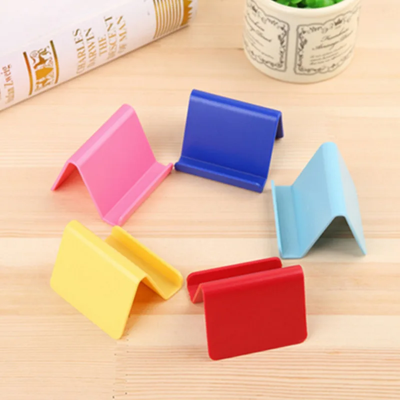 

Candy Color Mobile Phone Bracket Universal Plastic Phone Holder Stand Base For iPhone 7 8 X for Samsung for Xiaomi Smartphone