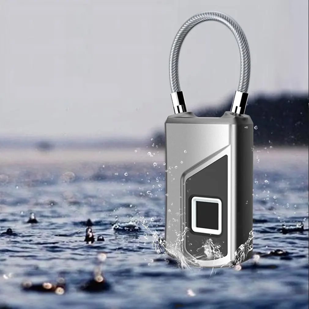 USB Перезаряжаемый смарт-замок без ключа отпечатков пальцев IP66 водонепроницаемый Противоугонный замок безопасности дверной багажный замок для чемодана