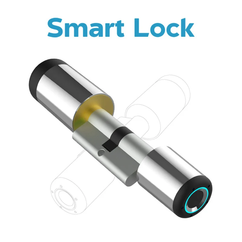 Отпечатков пальцев замок двери Bluetooth Управление электронный цилиндр