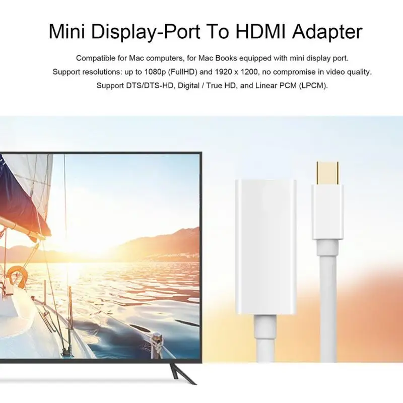 5/2/1 шт. Портативный Аудио мультимедийный мини-Дисплей порты Mini DP к HDMI-совместимый