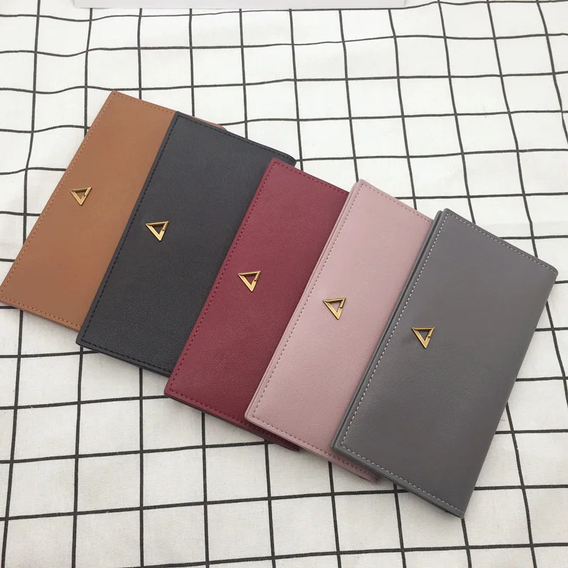 Новинка 2020 тонкий длинный женский кошелек модный на застежке практичный