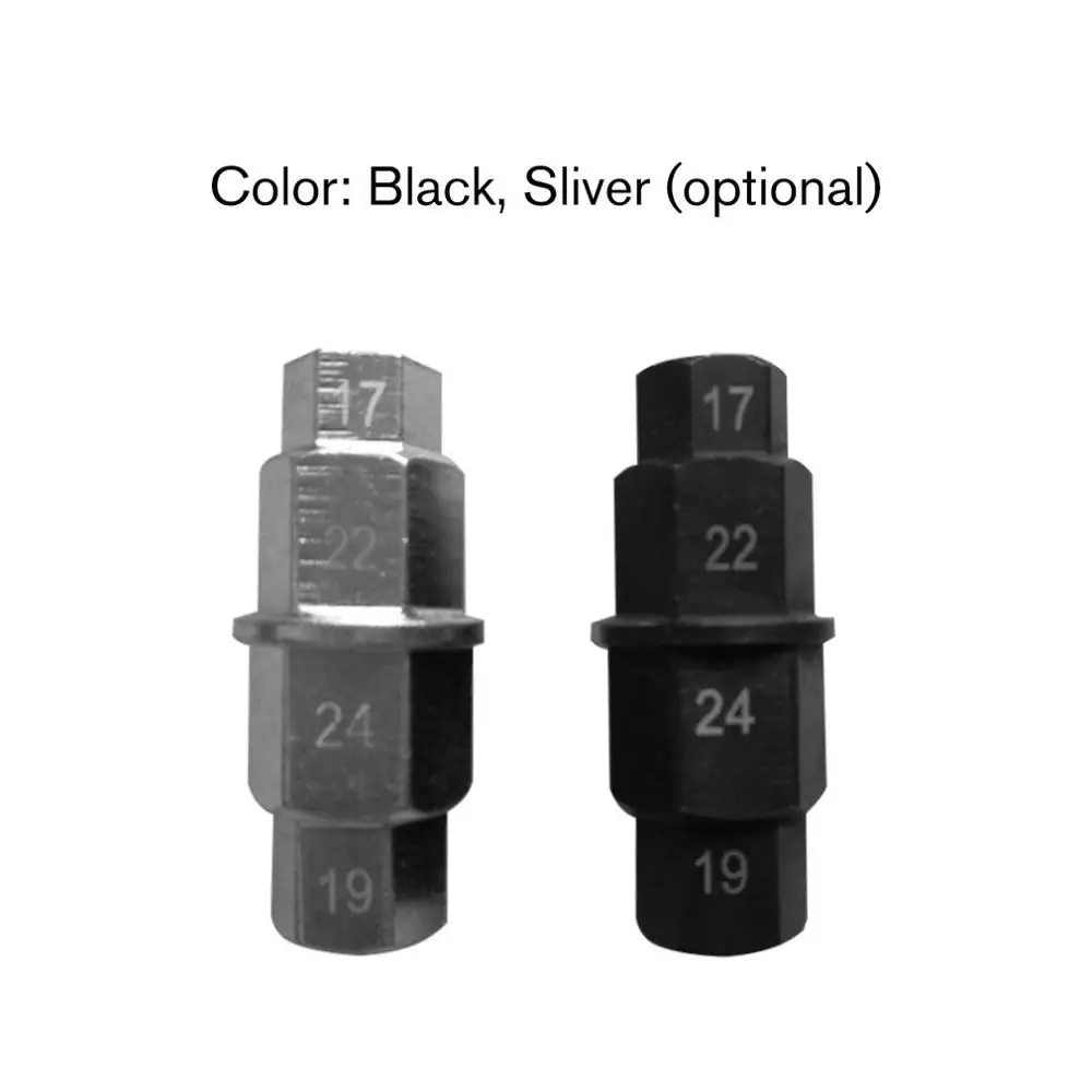 

17/19/22/24mm Motorcycle Front Wheel Axle Hex Spindle Driver Removal Tool Spindle Driver Tool Hexagonal Disassembly Sleeve Parts