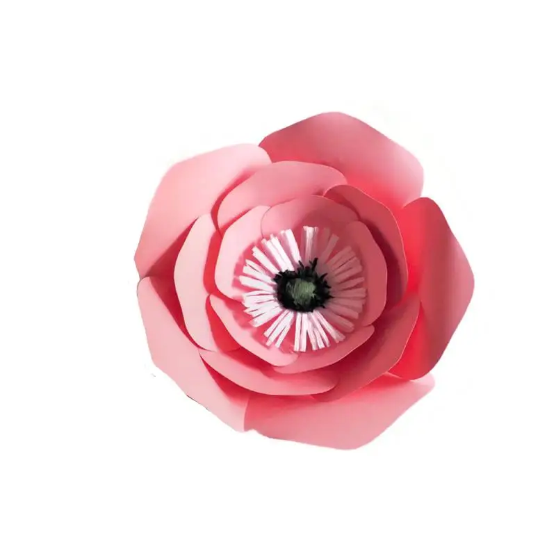 2018 Уникальный Розовый гигантский кардшток и креповые бумажные цветы 6 шт