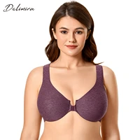delimira womens new seamless full coverage non padded front closure bra