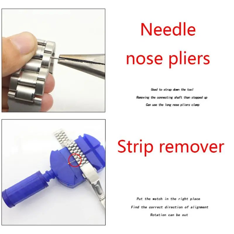 

2021 New 16pcs Watch Repair Tool Kit Link Remover Spring Bar Tool Case Opener Set New