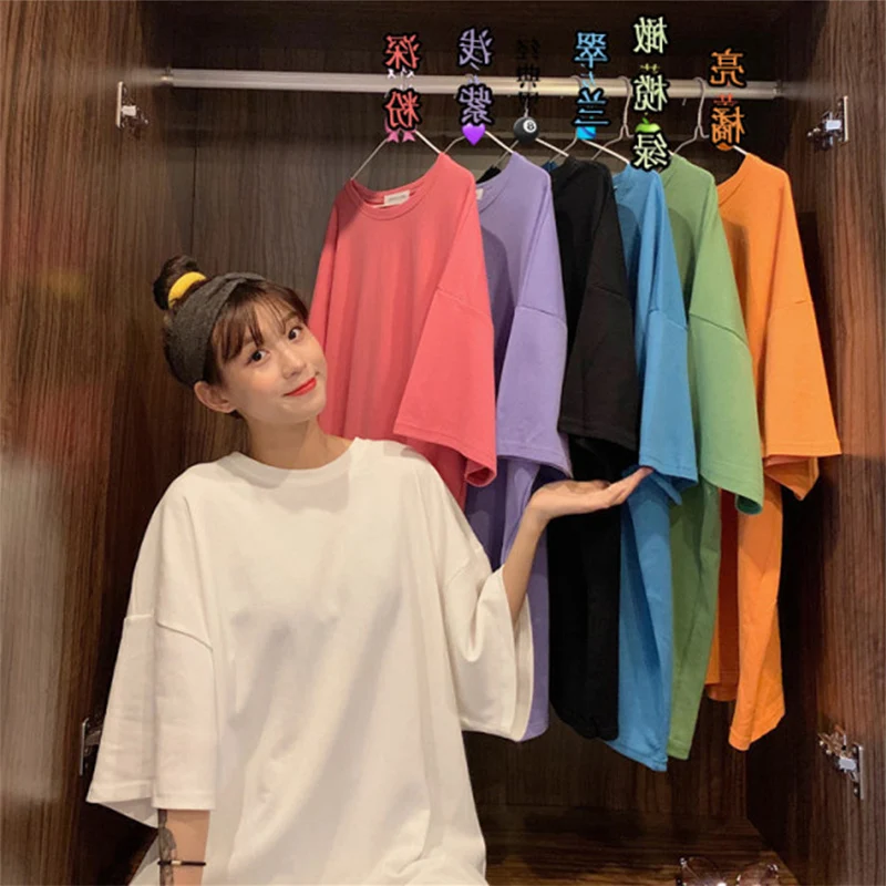 Летняя Новинка 2021 женская одежда в стиле бойфренда свободная универсальная