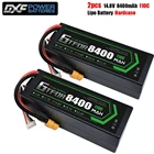 GTFDR Lipo аккумулятор 4S 3S 2S 14,8 V 11,1 V 7,4 V 8400mah 6750mah 6500mah 6200mah 5200mah с XT60 Deans для радиоуправляемых автомобилей дронов лодок
