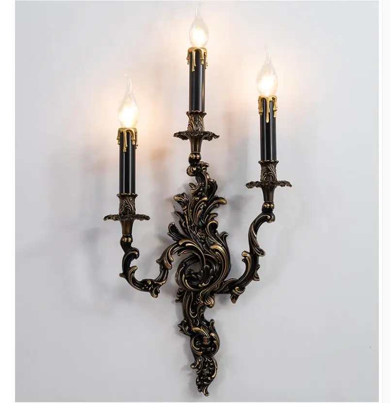 Хит продаж классический золотой Латунный настенный светильник домашний