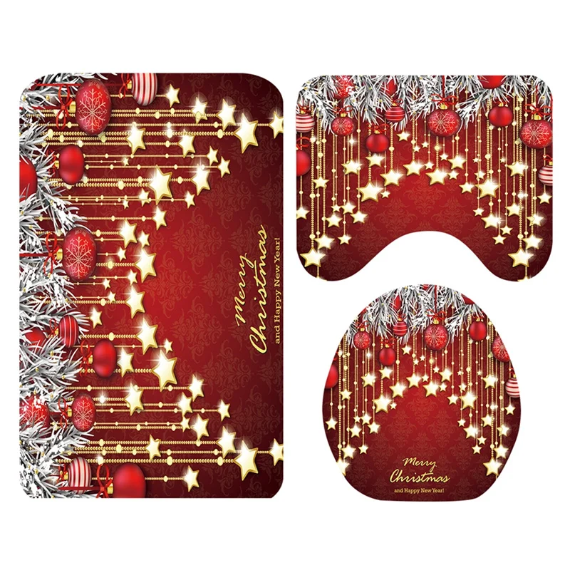 Рождественская серия Звездный колокол с принтом Санта Клауса водонепроницаемая