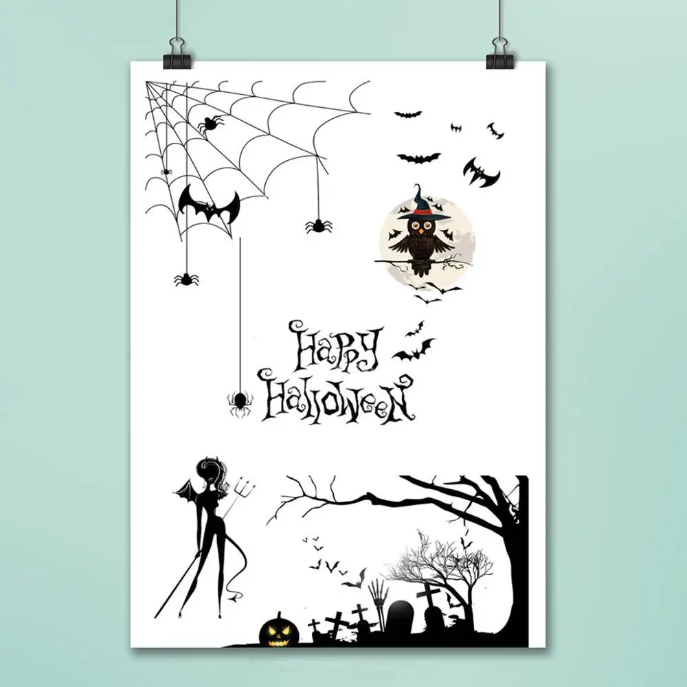 

Halloween Witch Stamps For DIY Scrapbooking/Card Making/Album Decorative Rubber Stamp Crafts