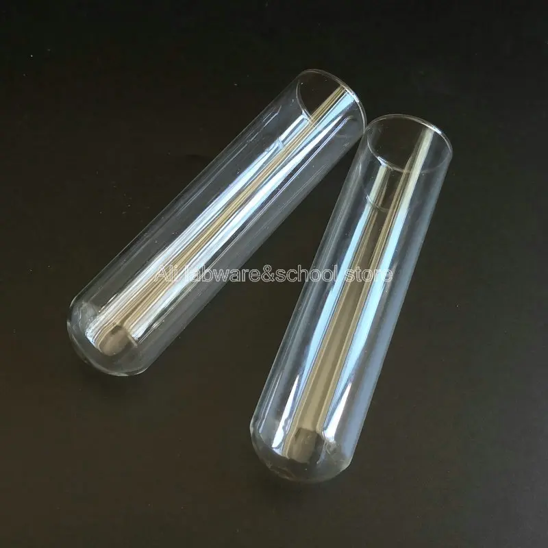 Бесплатная доставка лаборатория 25x100 мм стеклянные круглые пробирки маленький